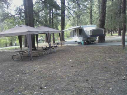 Our campsite at GCSPNR