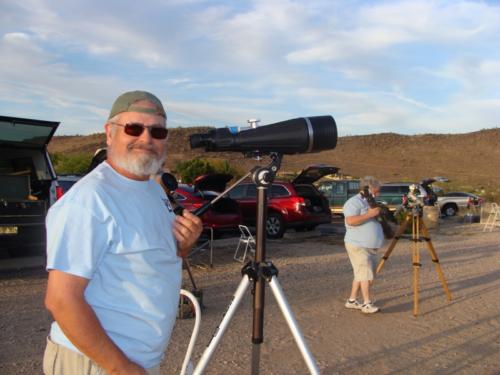 Tom Curry with Binoculars